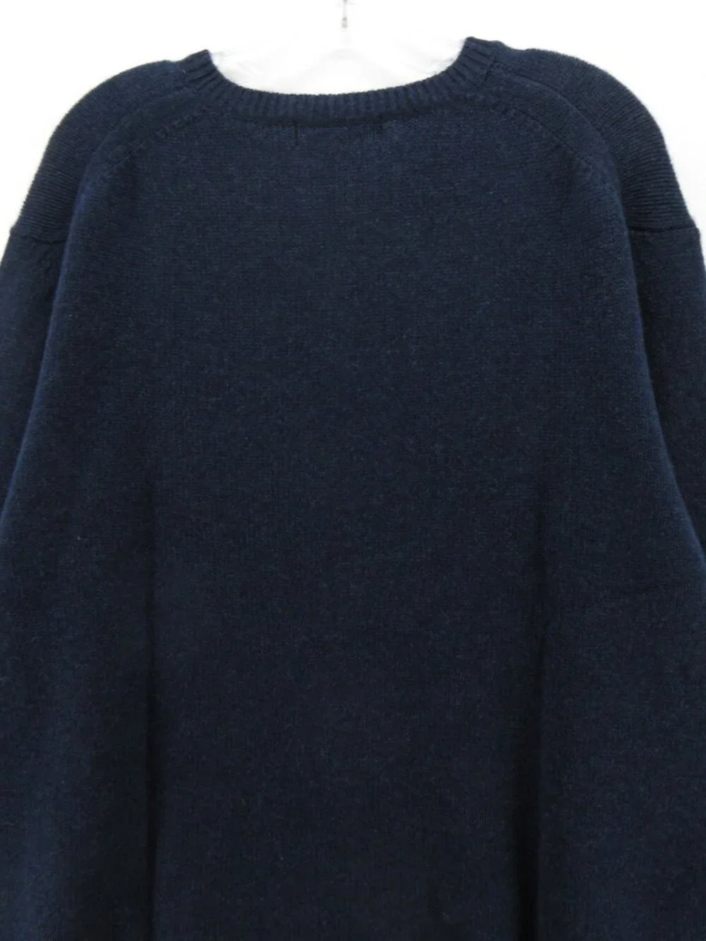 Banana Republic Sweater XXL Tall Navy Cashmere Pullover Ribbed Crewneck